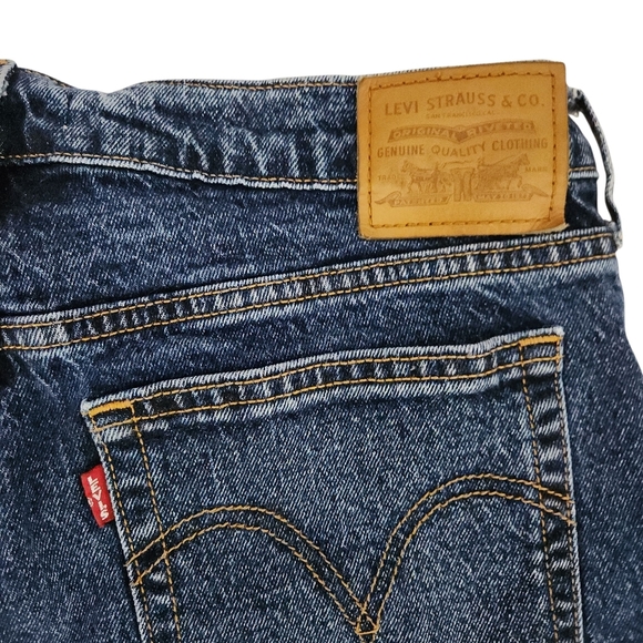 LEVI’S Wedgie Bootcut Jeans Dark Wash High Rise Button Fly w32 l32 - Picture 5 of 15